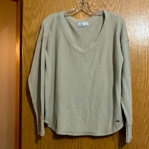 EC Hollister size M waffle knit top
